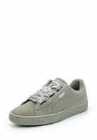 кеды puma suede heart pebble wn's 36521002 rock ridge-rock