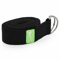 ремень для йоги nike essential yoga strap osfm anthracite/key lime/white