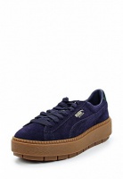 кеды puma suede platform tracebold wn's 36706601 evening blue-scar